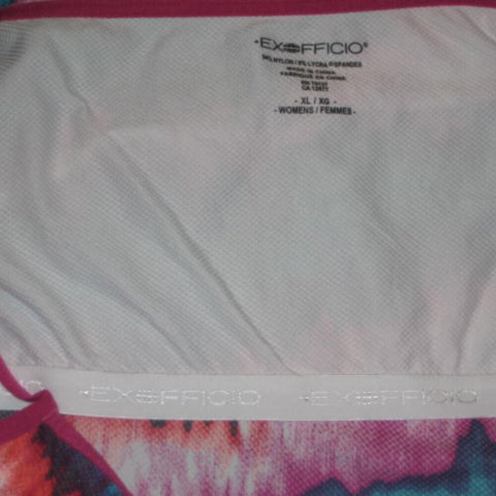 ExOfficio XL Give N Go Shelf Bra Cami Camisole Top Tie Dye Mulberry Excellent - Picture 6 of 9